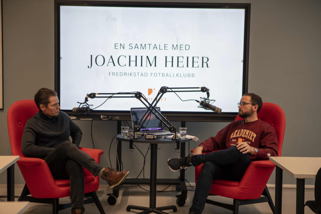 Innspilling av podcast-episode med Joacim Heier, FFK