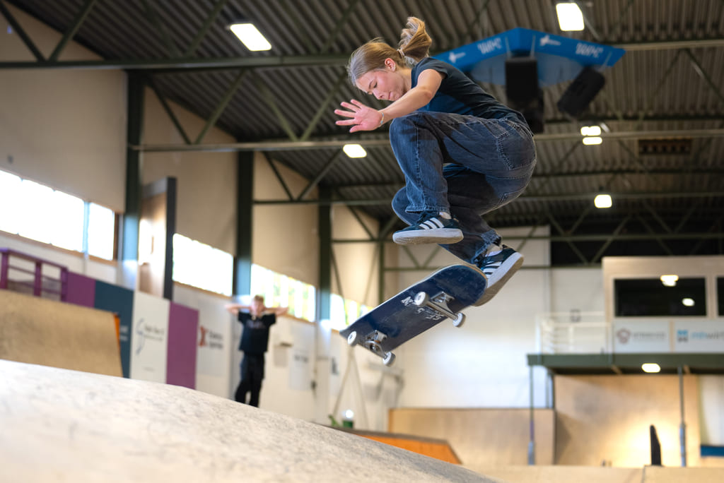 Elev skater i Kristiansand.