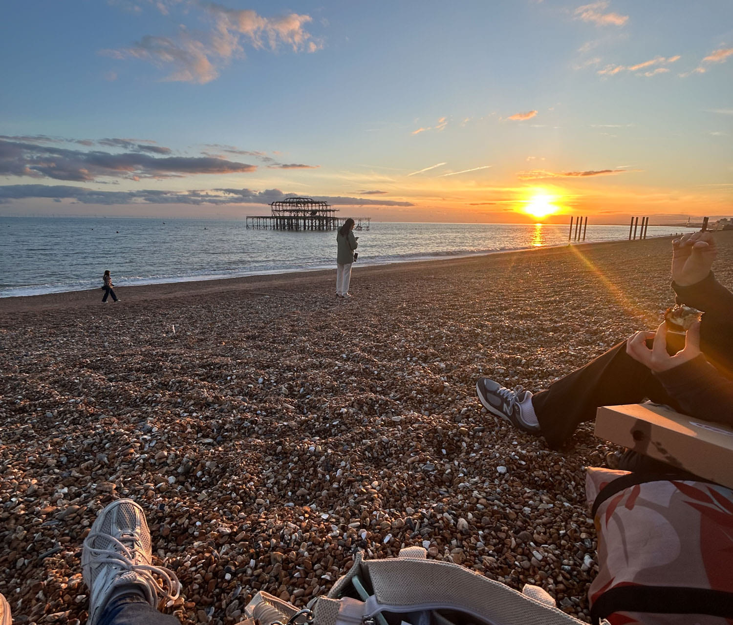 Solnedgang i Brighton